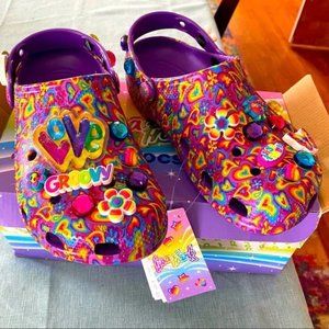 LISA FRANK CROCS - Size 6 W - Very Rare